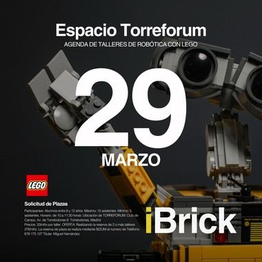 Taller de robótica LEGO para niños en Torreforum
