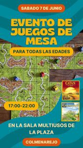 Jornada de Juegos de Mesa en Colmenarejo el 7 de junio