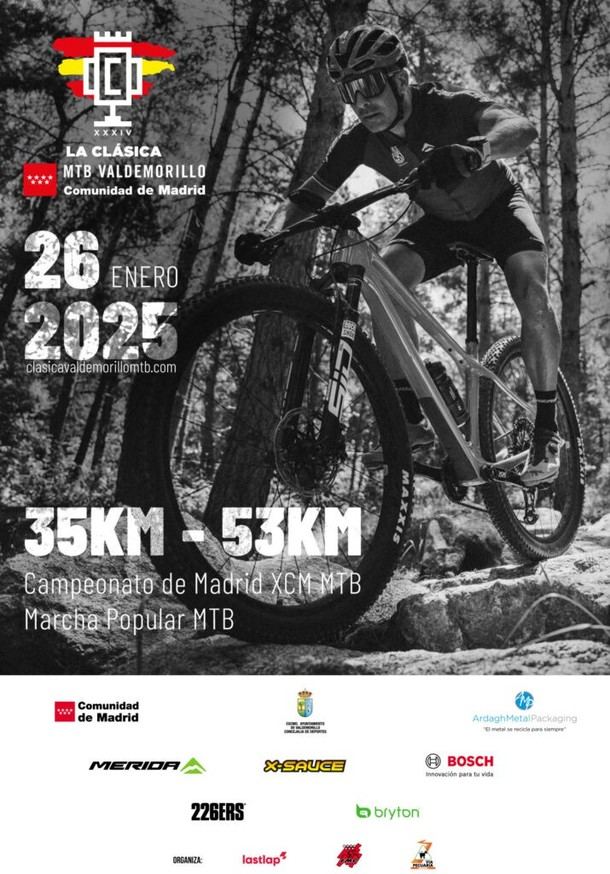 Abiertas las inscripciones para la XXXIV Clásica MTB Valdemorillo el 26 de enero
