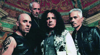 Obús, leyendas del heavy español en 2007: Francisco Laguna, Juan Luis Serrano, Fortu Sánchez y Fernando Sánchez