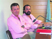Jorge Badiola (a la izquierda), con su compañero de Montearroyo Emilio Ramírez  (Foto: ARCHIVO)